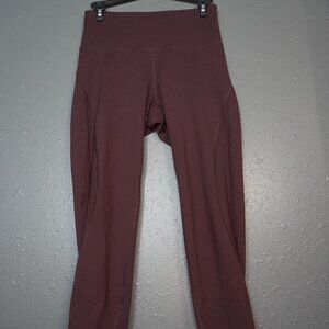 Old Navy Active Women Maroon Workout Casual Athletic Elevate legging Size Medium